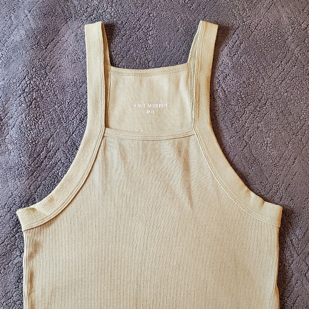 Men's Beige Tank Top - Picture 4 of 10